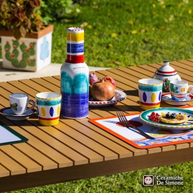 Bicchieri ceramica artigianale siciliana lipari mangiallegro ceramiche de simone Bicchieri ceramica artigianale siciliana lipari mangiallegro ceramiche de simone